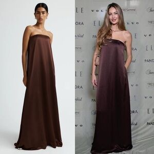 NWT Anna Quan DELFINA Dress in Shaved Chocolate US:2 AU:6